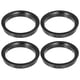 thumbnail image 1 of 4uds 67.1mm a 56.6mm Universal Coche Eje Centrados Anillos Negro, 1 of 1