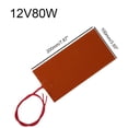 thumbnail image 1 of Placa calefactora eléctrica de silicona, almohadillas calefactoras, estera Flexible, bobina de calor, rendimiento estable de alta temperatura, 12/24V, 1 of 3