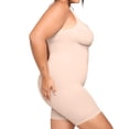 thumbnail image 3 of YITTY Nearly Naked Shaping Mid Thigh Bodysuit, Beige, M/L, 3 of 7