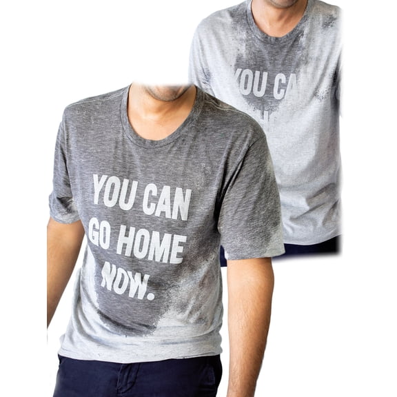 LeRage You Can Go Home Now Hidden Message Gym Shirt Funny Workout Tee Medium