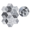 thumbnail image 4 of WHAMVOX 10Pcs Waterproof Grey Floor Stickers Hexagonal Tile Stickers Self Adhesive for Home, 4 of 7