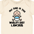 thumbnail image 4 of Inktastic Dad is Worlds Best Lawyer Boys Baby Bodysuit, 4 of 5