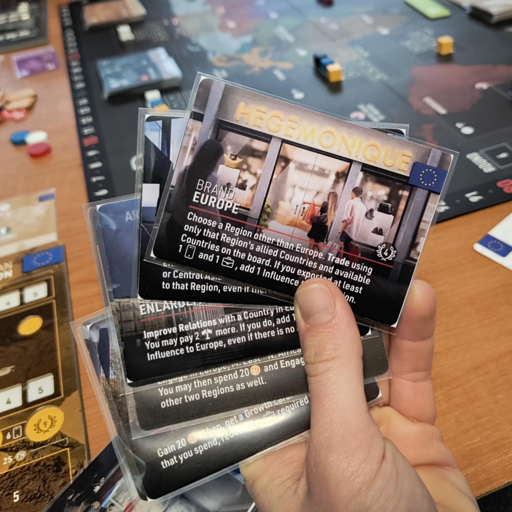 World Order: 500 Premium Sleeves - Clear Card Protectors, 90 Micron Thickness, Cover Base Board Game & Expansion Cards, Tabletop Add-On Accessory