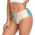 thumbnail image 2 of Balery Starfish On The Sand Beach Ropa Interior de Algodón para Mujer con Dibujo – Braguitas Cómodas y Elásticas, Estilo Clásico-4X-Large, 2 of 6