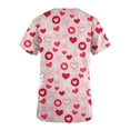 thumbnail image 5 of TIMIFIS Hauts de Blouse pour Femmes, Manches Courtes, Col en V, Imprimé, avec Poches, 5 of 5
