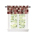 thumbnail image 2 of Kitchen Cafe Valance Curtain for Small Windows,Happy Mother's Day Dwarfs Heart Truck Rod Pocket Valances Love Quote on Buffalo Plaid Window Treatment Panel for Living Room/Bedroom/Bathroom,42x12in, 2 of 9