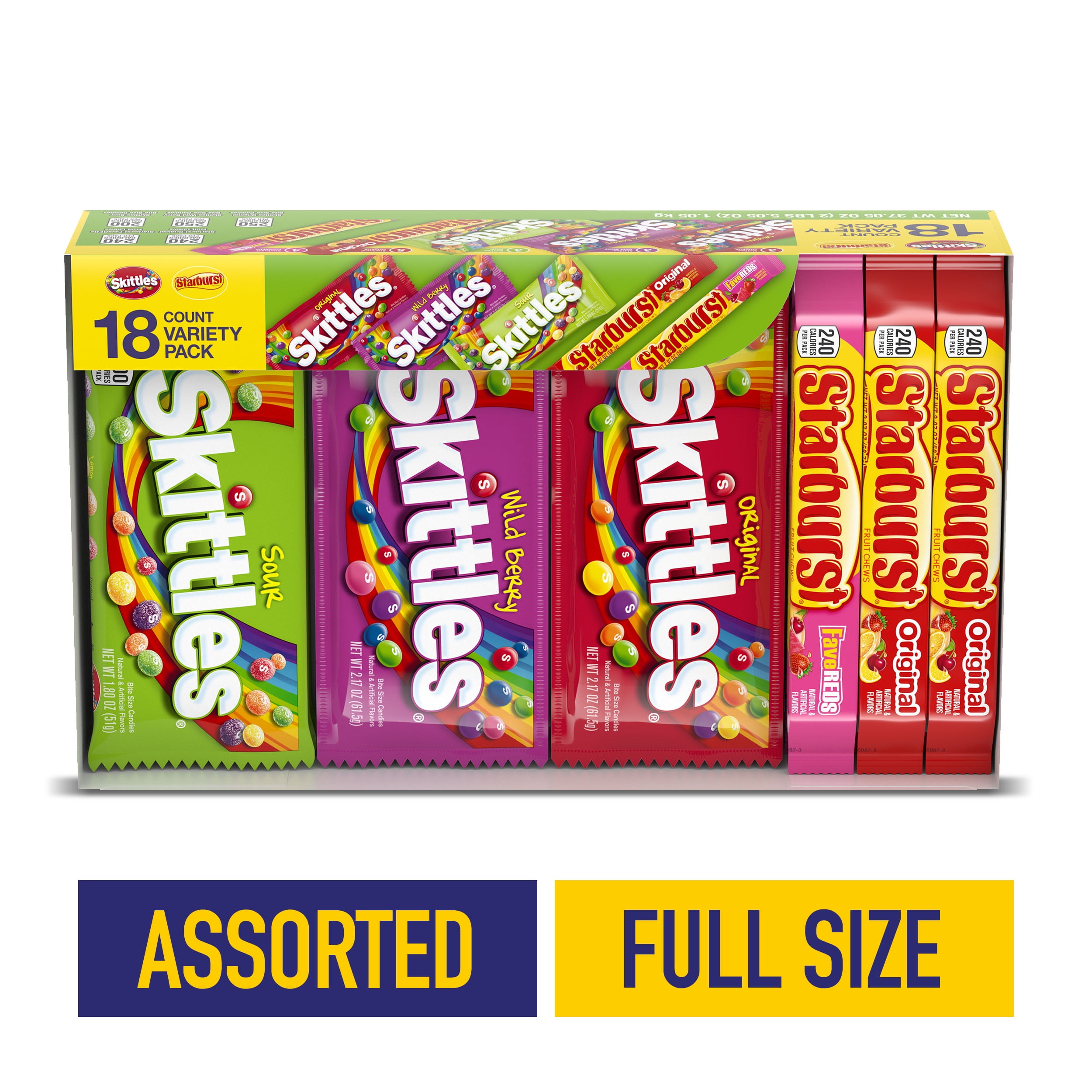 Starburst Skittles Assorted Single Size Candy 37 05 Oz 18 Pack