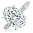 thumbnail image 3 of Pompeii Certified 1.38 - 5.38Ct Oval Diamond Engagement Ring 14k or Platinum Lab Grown, 3 of 4