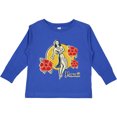 thumbnail image 3 of Inktastic Retro Hula Girl Girls Long Sleeve Toddler T-Shirt, 3 of 5