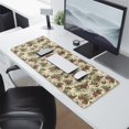 thumbnail image 2 of Long Mouse Pads for Desk,Beige Christmas Pine Cone Pattern Desk Mats on Top Of Desks, Desk Mouse Pad Extra Large with 3mm Non-Slip Base and Stitched Edge for Gaming,Office,Work,Home 31.5x11.8in, 2 of 5