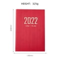 thumbnail image 3 of Cuaderno de grabación de cuero Kusrkot 2022 con calendario mensual rojo, 3 of 8