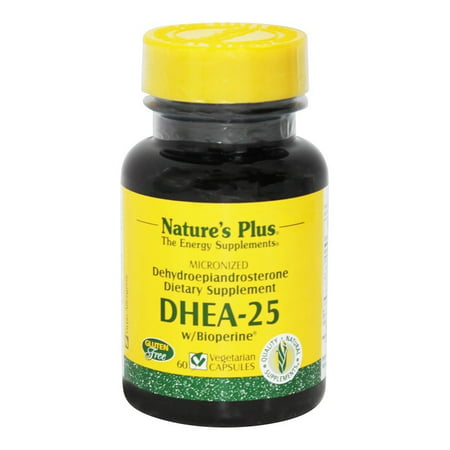 Nature's Plus - DHEA-25 avec Bioperine 25 mg. - 60 Vegetarian Capsules