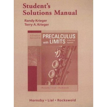 Student Solutions Manual for A Graphical Approach to Precalculus with Limits [Paperback - Used]