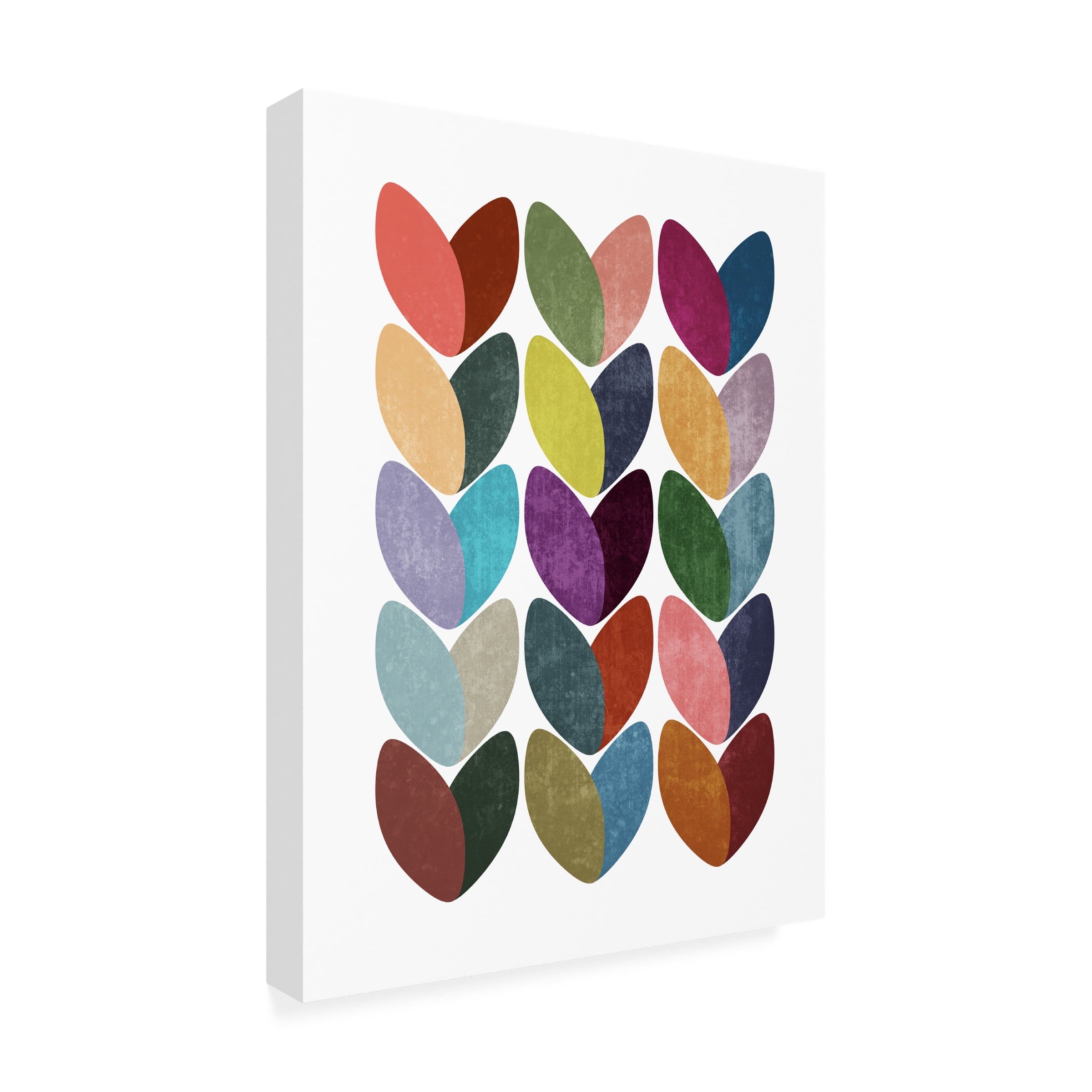 Canvas Wall Art - Tom Quartermaine 'Set of 3 Scandinavian Hearts 1' Wall Art for Living Room, Bedroom, or Office DÃ©cor by Trademark Fine Art - 24 x 32 Inches