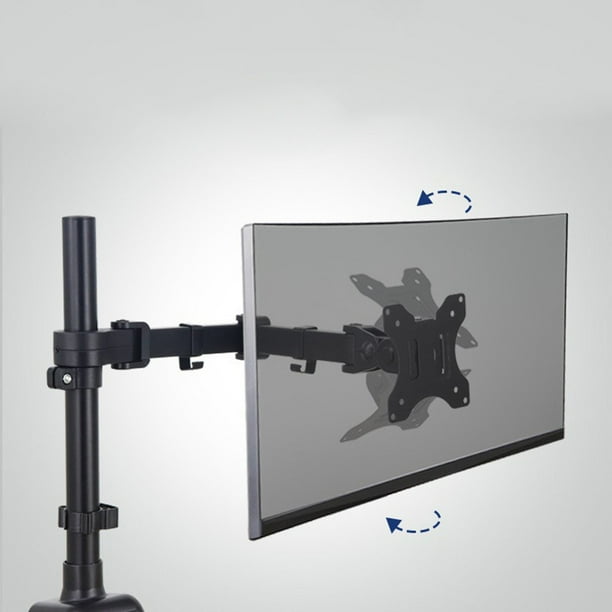El brazo para monitor simple/doble soporta hasta 19,84 libras para pantallas de computadora de 17 a 32 pulgadas