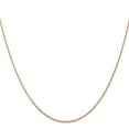 thumbnail image 2 of 14K Rose Gold Rope Chain Styles Necklace 16 inch Carded .7 mm Cable with Spring Ring Clasp 0.7, 2 of 4