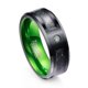 thumbnail image 4 of Anillos con patrón de dragones elementales puros, acabado pulido, regalo de Navidad para hombres, 4 of 5