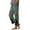 Green, variant on T Wide Leg Pants Woman Women's Casual Boho Floral Print Stripe Cotton Linen Pants Elastic Waisted Summer Spring Beach Baggy Office Slacks
