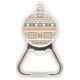 thumbnail image 1 of Triangulo patron octagonal rombos Acero inoxidable Metal cerveza tapa sacacorchos, 1 of 3