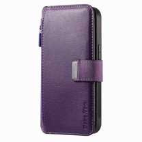 Allytechgroup Magnetic Compatible for Samsung Galaxy S23 Plus Wallet Case with Credit Card Slot, PU Leather Kickstand Shockproof Protective Bunper Back Cover for Samsung Galaxy S23 Plus, Purple