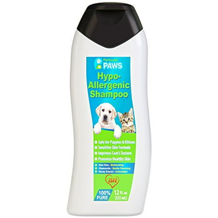 Hypoallergéniques pour chiens et chats Shampooing - All Natural Aloe Vera, Camomille et Rosemary Sensibles et jeune peau - 12 oz
