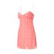 thumbnail image 5 of VISgogo Vestido de verano con tirantes para mujer, estampado, sin mangas, con cuello en V, dobladillo con volantes, falda de una pieza para mujer VISgogo moda, 5 of 9