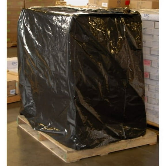Farm Plastic Supply - 55x53x75 3 Mil Black Pallet Cover Bags (5 Pack)