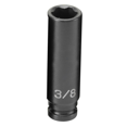 thumbnail image 2 of Grey Pneumatic 1/4" Surface Drive x 3/8" Deep  Socket, 2 of 2