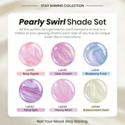Beetles Gel Nail Polish Set, Stay Shining Pearly Swirl Shades, 6 Colors, 1.52 fl oz