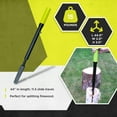 thumbnail image 3 of Timber Tuff TMW-11 Manual Slide Wedge Hammer Wood Log Steel Splitter Tool, Green, 3 of 8