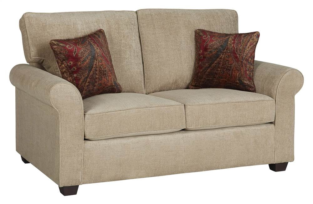 Traditional Loveseat in Beige