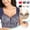 Blue, variant on Oversized Wireless Bras For Women Seamless No Underwire Solid Color Supportive Top Everyday Comfortable Outdoor Lace Bras