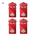 thumbnail image 2 of Cheers 4Pcs/Bag Attractive Red Envelope Smooth Surface Paper 2022 Tiger Year Red Lucky Pocket for Kids, 2 of 2