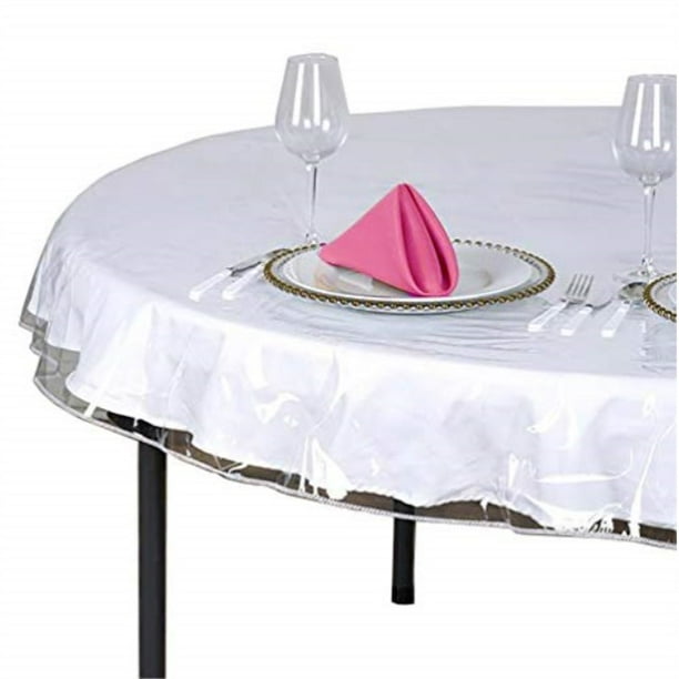 SOFINNI Clear Plastic Tablecloth Protector, Table Cloth Vinyl (70