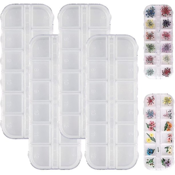 Paquete de 10 Cajas de clasificación transparentes JINMJMXG Caja de surtido PVC