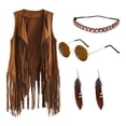thumbnail image 3 of Disfraces Hippie Ropa Trajes Discoteca Strade Fareast Limited Boho para Mujeres Niñas años 60 años 70, 3 of 8