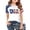 Z#White1306, variant on Graphic Tee Shirt for Little Girl American Flag Heart Printed Short-Sleeve Pullover Tshirt Independence Day Top, 6-7 Years