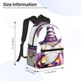 thumbnail image 5 of Gukieu Halloween Gnome With Pumpkins Print Backpack, Waterproof Backpack with Adjustable Shoulder Straps, Suitable for Campus, Business, Travel, Unisex, 5 of 6