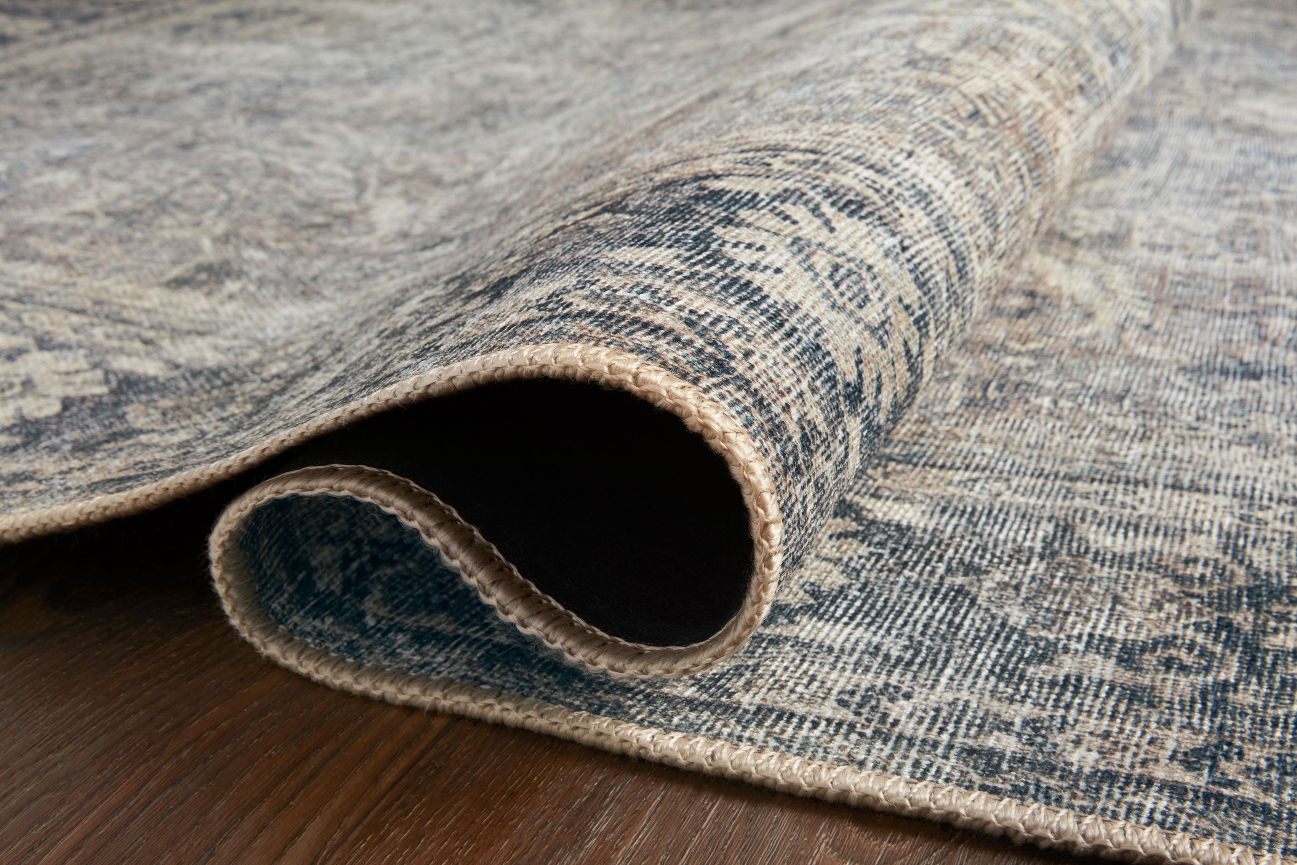 Loloi Wynter Grey / Charcoal 2'-6" x 12'-0" Runner Rug
