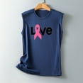 thumbnail image 4 of IROINNID Breast Cancer Tank for Women Breast Cancer Awareness Casual Sleeveless Printed Ladies Round Neck Blouses Tops T-Shirt,Navy, 4 of 5