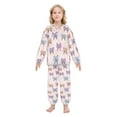 thumbnail image 2 of Fluffy Pajamas Set Fuzzy Winter Warm Pj Sets Pullover Tops and Long Pants Bows and Spider Webs X-Small, 2 of 8