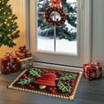 thumbnail image 4 of Christmas Rug | Holiday Floor Mat | Festive Doormat for Entryway, Living Room, Kitchen & Bathroom Decor | Soft Polyester Indoor Mat | 35x23 Inch, 4 of 6