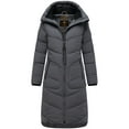 thumbnail image 4 of Marikoo Women's Knee-Length Quilted Winter Jacket with Hood - Benikoo, 4 of 8