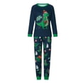 thumbnail image 2 of Nituyy Christmas Pajamas for Family, Matching Family Christmas PJs Sets Blue Elk Tree Printed Top Sleepwear, 2 of 10