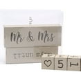 thumbnail image 3 of Gymnture Vintage Wooden Wedding Countdown Calendar Block, 3 of 10