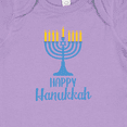 thumbnail image 4 of Inktastic Happy Hanukkah with Blue Menorah Boys or Girls Baby Bodysuit, 4 of 5