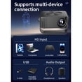 thumbnail image 4 of Mini Projector with WiFi and Bluetooth, 1080P 4K Movie Projector with 360 Adjustable Stand & Auto Focus Keystone, Portable WiFi Home Projector for Phone HD Multimedia Interface USB Laptop PC, 4 of 7