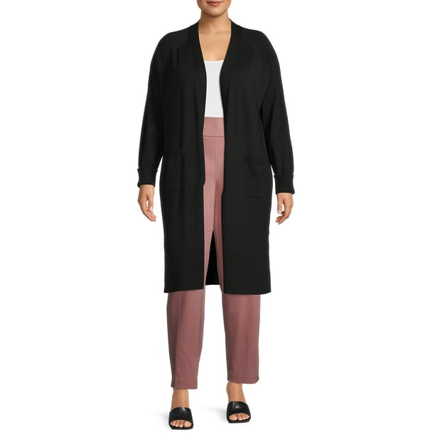 Terra & Sky Women's Plus Size Duster Cardigan