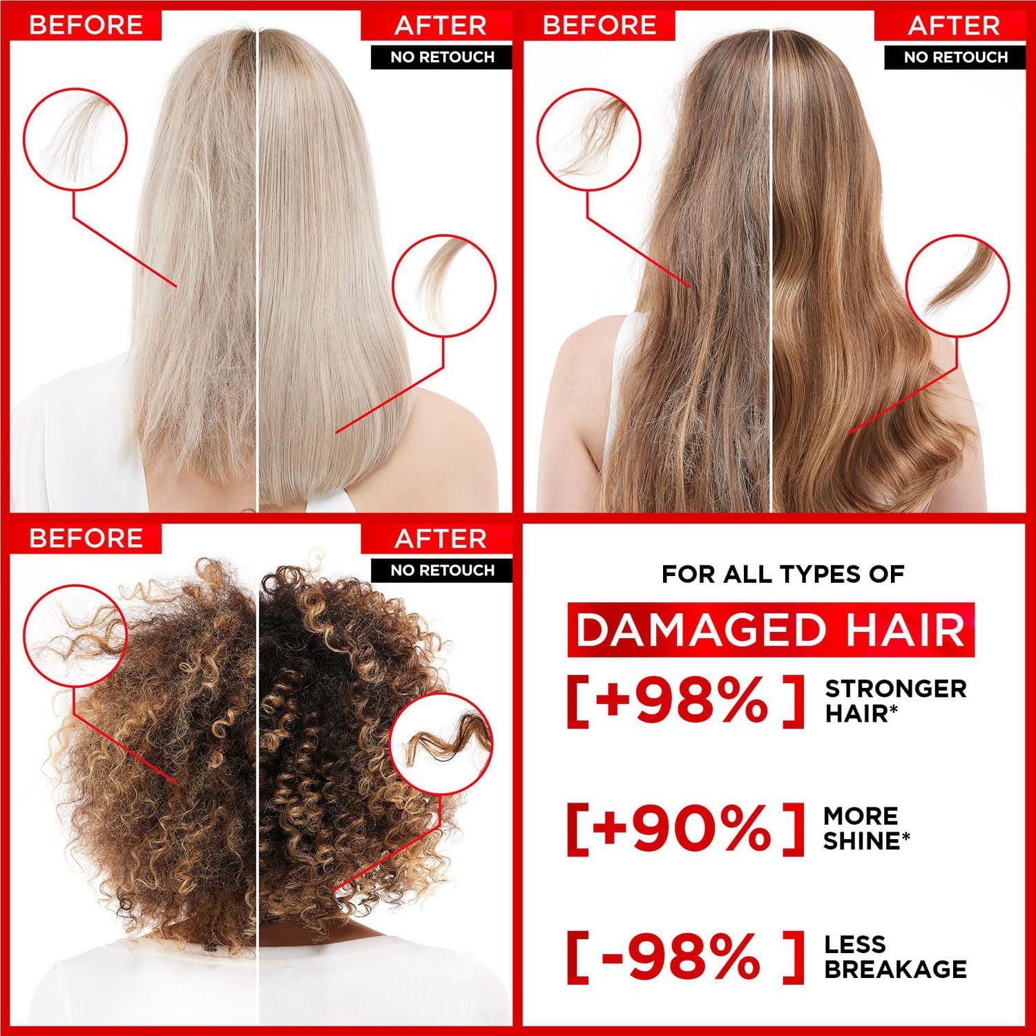 L'Oréal Paris Bond Repair Hair Serum, Up To 12X Less Split-ends, 150 mL