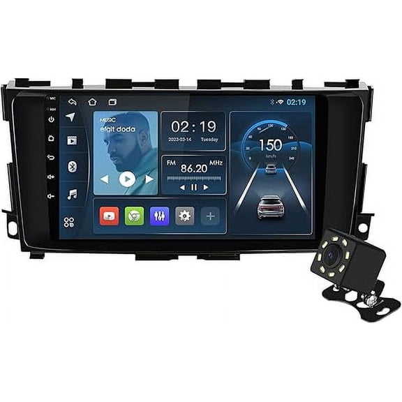 9-inch Android 13 Double Din Car Stereo for Nissan Altima 2014-2018 IPS Touchscreen Screen Car Radio